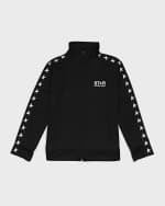 Image 1 of 3: Golden Goose Girl's Zipped Star-Printed Track Jacket, Size 4-10