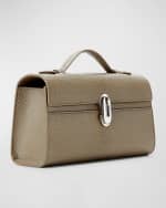 Image 2 of 3: Savette The Symmetry Pouchette Lizzard Top-Handle Bag