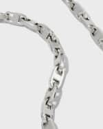 Image 4 of 4: Roberto Coin White Gold Anchor-Link Necklace, 24"L