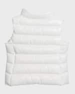 Image 2 of 4: Moncler Girl's Ghany Quilted Vest, Size 4-6
