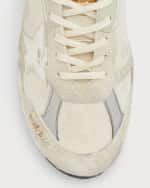 Image 3 of 5: Golden Goose Men's Dad-Star Suede & Leather Sneakers
