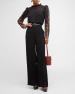 Image 2 of 6: Saloni Mel-B Floral Silk Georgette Blouse