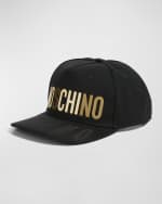 Image 1 of 2: Moschino Men's Flat Brim Logo Baseball Hat