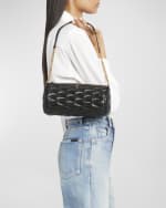 Image 2 of 6: Saint Laurent Sade Medium YSL Tube Shoulder Bag in Quilted Smooth Leather