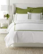 Image 4 of 4: Matouk Schumacher Astor Braid King Duvet Cover