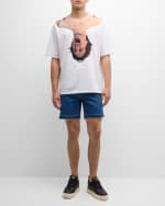 Image 5 of 6: Loewe Men's Upside Down Screaming Face T-Shirt