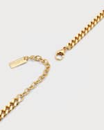 Image 3 of 5: Saint Laurent Classic Curb Chain Short Necklace