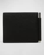 Image 3 of 4: TOM FORD Men's T-Line Leather Money Clip Wallet