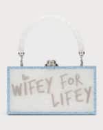 Image 1 of 6: Sophia Webster Cleo Wifey for Lifey Clutch Bag