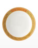 Image 2 of 2: Versace Medusa Amplified Orange Coin Rim Soup Bowl