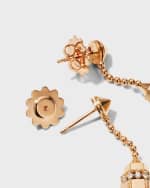 Image 3 of 4: Roberto Coin 18k Rose Gold & Diamond Drop Earrings