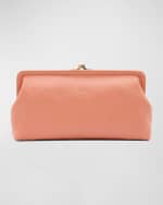 Image 1 of 5: Il Bisonte Manuela Vegetable-Tanned Leather Clutch Bag