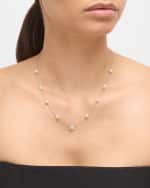 Image 2 of 5: Pearls By Shari Akoya Pearl Necklace with Diamond Flower Pendant
