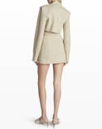 Image 3 of 5: Jacquemus Bari Slash Cutout Blazer Mini Dress
