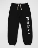Image 1 of 4: Palm Angels Boy's Classic Logo-Print Sweatpants, Size 4-10