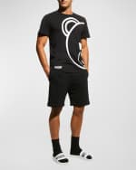 Image 5 of 6: Moschino Men's Logo Rubber Pool Slides