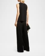Image 4 of 6: Eileen Fisher Scoop-Neck Jersey Knit Tank Top