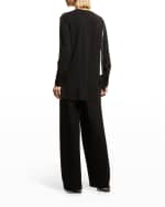 Image 4 of 6: Eileen Fisher Long-Sleeve Side-Slit Jersey Tunic