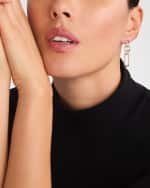 Image 2 of 4: LAGOS Sterling Silver and 18K Signature Caviar 3-Part Circles and Oval Drop Earrings