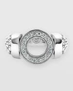 Image 1 of 5: LAGOS Caviar Spark 13mm Diamond Circle Ring
