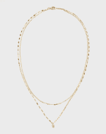 Image 1 of 5: LANA Solo Double-Strand Necklace with Diamond