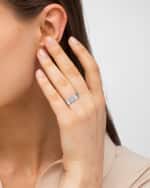 Image 2 of 5: LAGOS Pavé Diamond and Sterling Silver Caviar Bead 6mm Band Ring