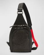 Image 1 of 5: Christian Louboutin Men's Loubifunk Spike Sling Bag