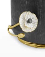 Image 3 of 3: Michael Aram Anemone Wastebasket