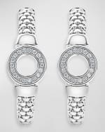 Image 1 of 3: LAGOS Caviar Spark Diamond Circle Half-Hoop Earrings