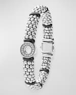 Image 4 of 4: LAGOS Caviar Ceramic Diamond 1-Station Bracelet - 11mm