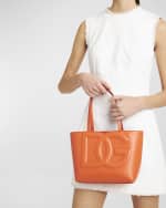 Image 3 of 6: Dolce&Gabbana DG Logo Leather Tote Bag