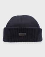 Image 1 of 2: Loro Piana Men's Cashmere Beanie Hat
