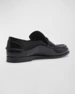 Image 2 of 5: Christian Louboutin Flat Leather Red Sole Loafers