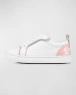 Image 1 of 5: Christian Louboutin Kid's FunnyTo Red-Sole Low-Top Sneakers, Toddler/Kids