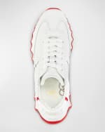Image 3 of 5: Christian Louboutin Kid's Loubishark Leather Sneakers, Toddler