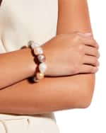 Image 2 of 4: Margo Morrison 5th Avenue Baroque Pearl Stretch Bracelet