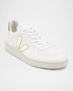 Image 2 of 3: VEJA V-10 Bicolor Metallic Low-Top Sneakers