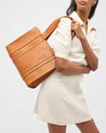 Image 3 of 6: Chloe Woody Medium Tote Bag in Leather