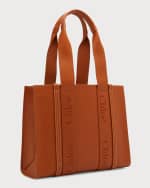 Image 4 of 6: Chloe Woody Medium Tote Bag in Leather