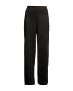 Image 1 of 6: Eileen Fisher Double-Knit Wide-Leg Pants