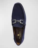 Image 5 of 5: Bruno Magli Men's Trieste Horse-Bit Leather Loafers