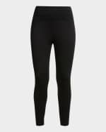 Image 1 of 6: Eileen Fisher High-Rise Cropped Terry Leggings