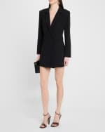 Image 2 of 5: Alice + Olivia Kyrie Tuxedo Skort Romper