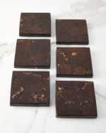 Image 3 of 3: LADORADA Dark Coconut Luxe Coaster Set