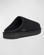 Image 4 of 5: UGG Men's Classic Slip-On Shearling-Lined Suede Slippers