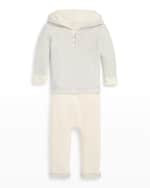 Image 2 of 4: Ralph Lauren Childrenswear Boy's Reversible Two-Piece Set, Size 3M-24M