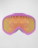 Image 1 of 3: Gucci Multicolor Logo Injection Plastic Shield Sunglasses