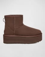 Image 1 of 5: UGG Classic Mini Platform Suede Booties
