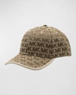 Image 1 of 2: Michael Kors Jacquard Logo Baseball Cap