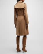 Image 4 of 6: Burberry Kensington Double-Breasted Cashmere Trench Coat